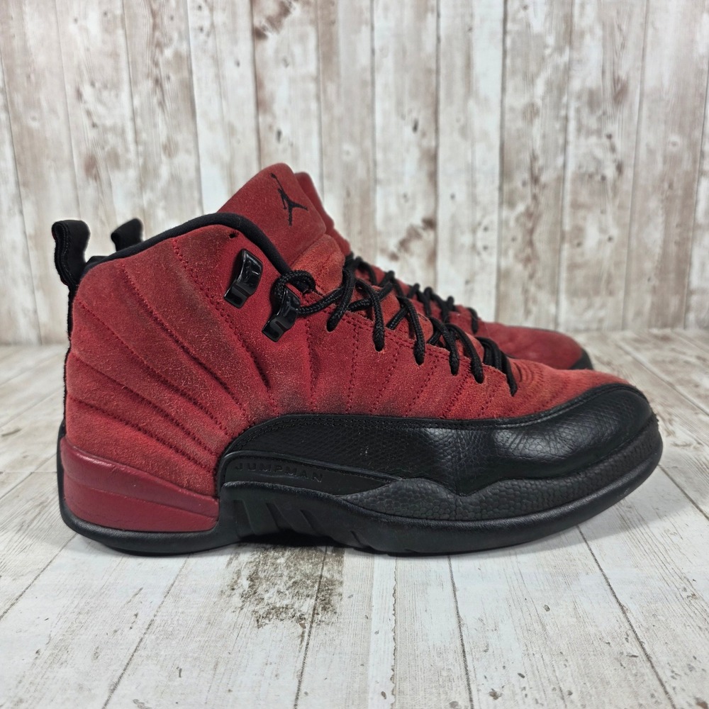 Jordan 12‎ Retro Reverse Flu Game Varsity Red Black CT8013-602 Mens 8.5